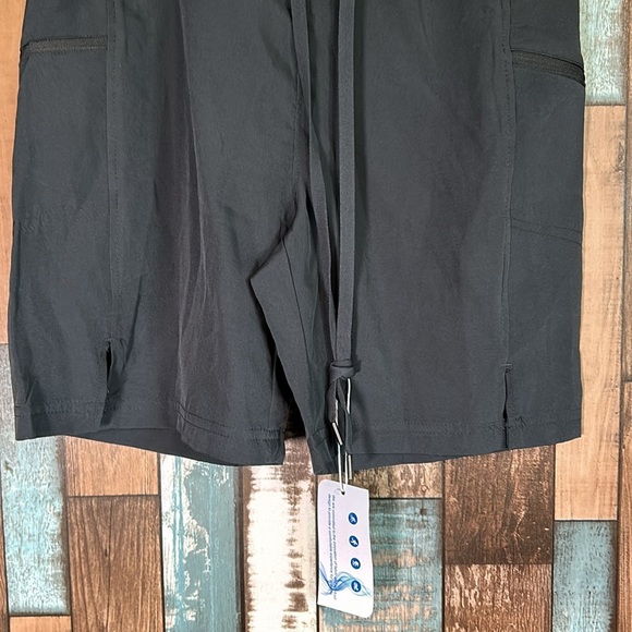 Large charcoal gray drawstring quick dry shorts - Picture 3 of 16